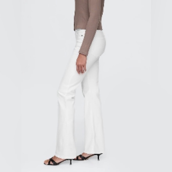 GAP Vintage Flare High Rise Jeans - White Size 10R/30 - Picture 3 of 12